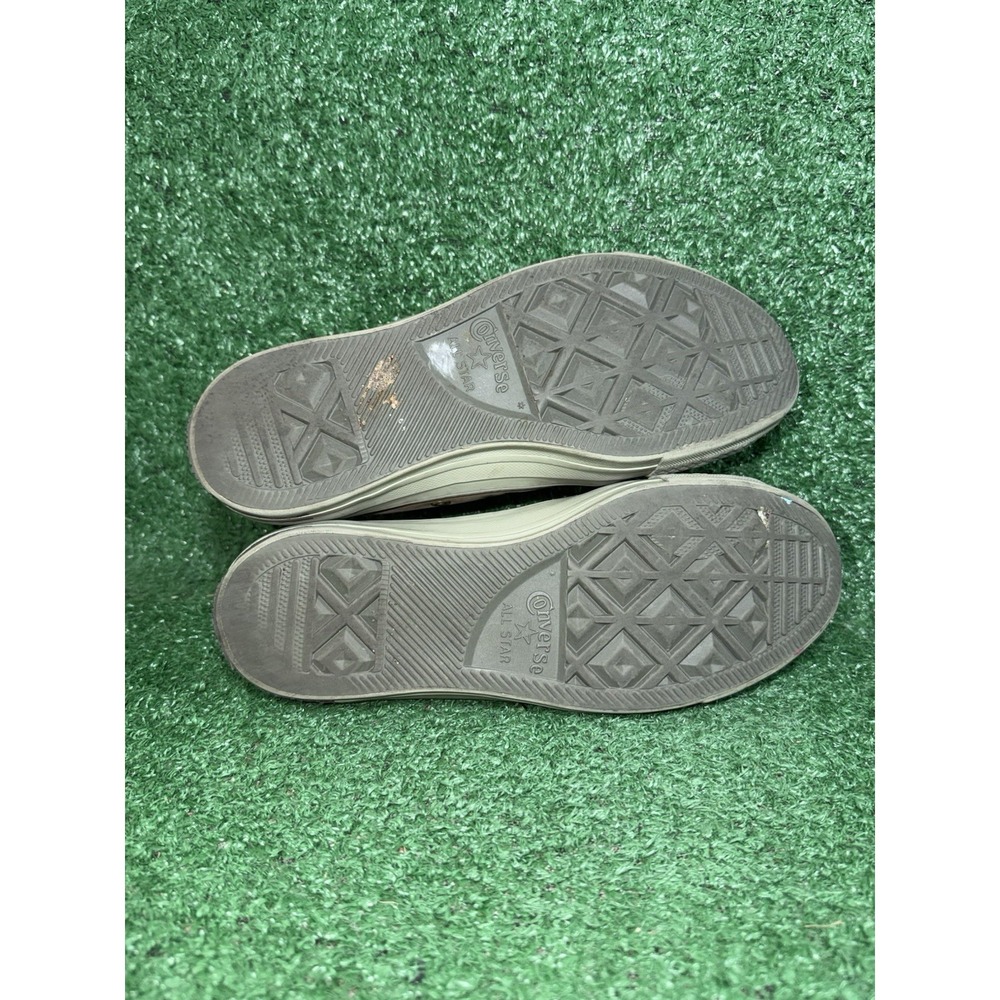 Converse Shoes‎ Womens Size 8 Olive Green Leather Chuck Taylor High Top Sneakers - Picture 8 of 9